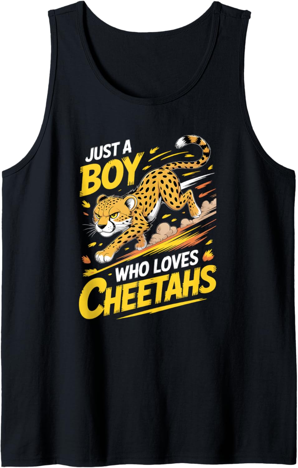 Boys Cheetah Tank Top Tank Top Comfort Fit Hot Right Now