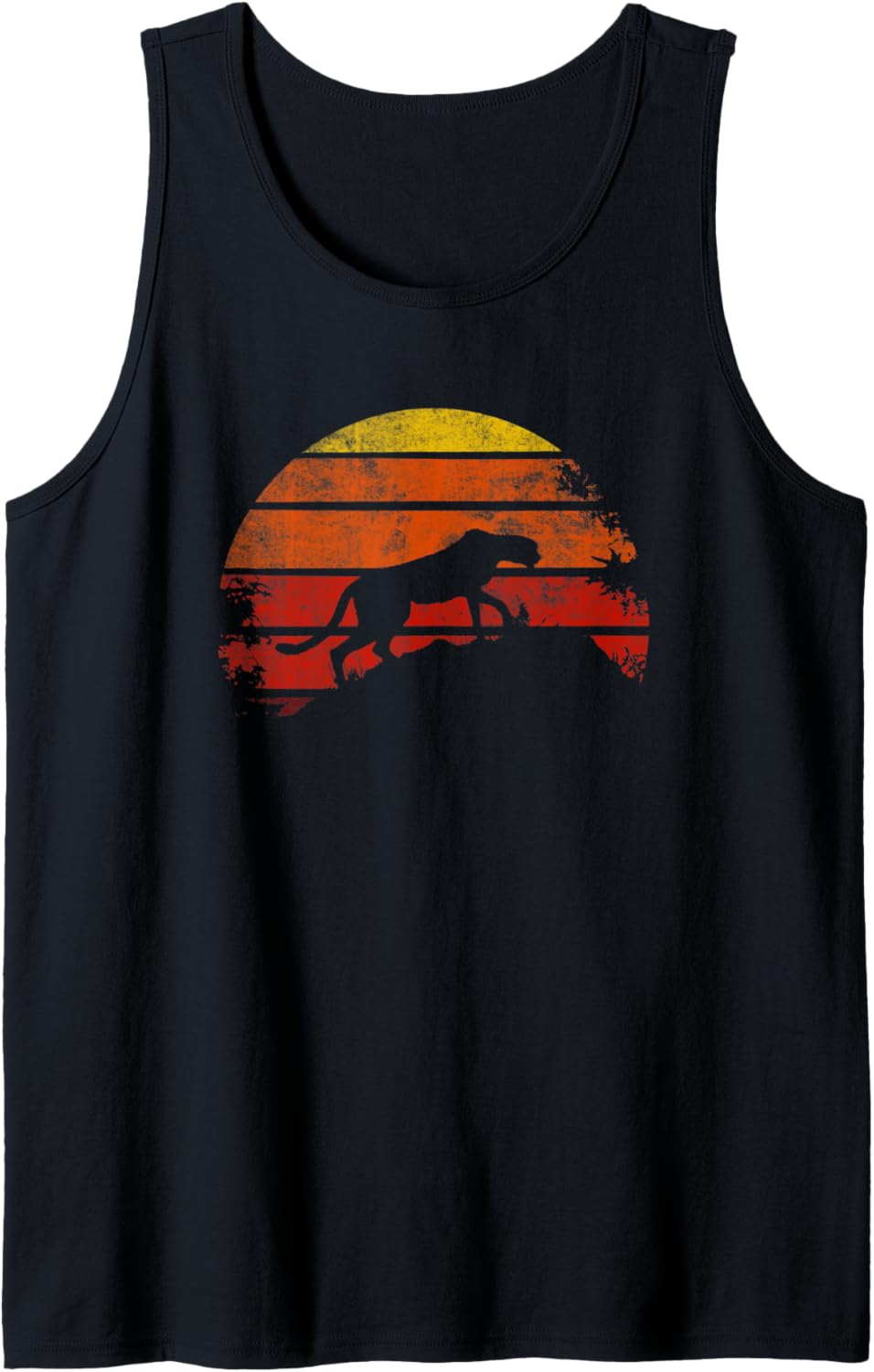 Cheetah Retro Vintage African Animal Rhino Graphic Tank Top Tank Top Comfort Fit US Top Pick