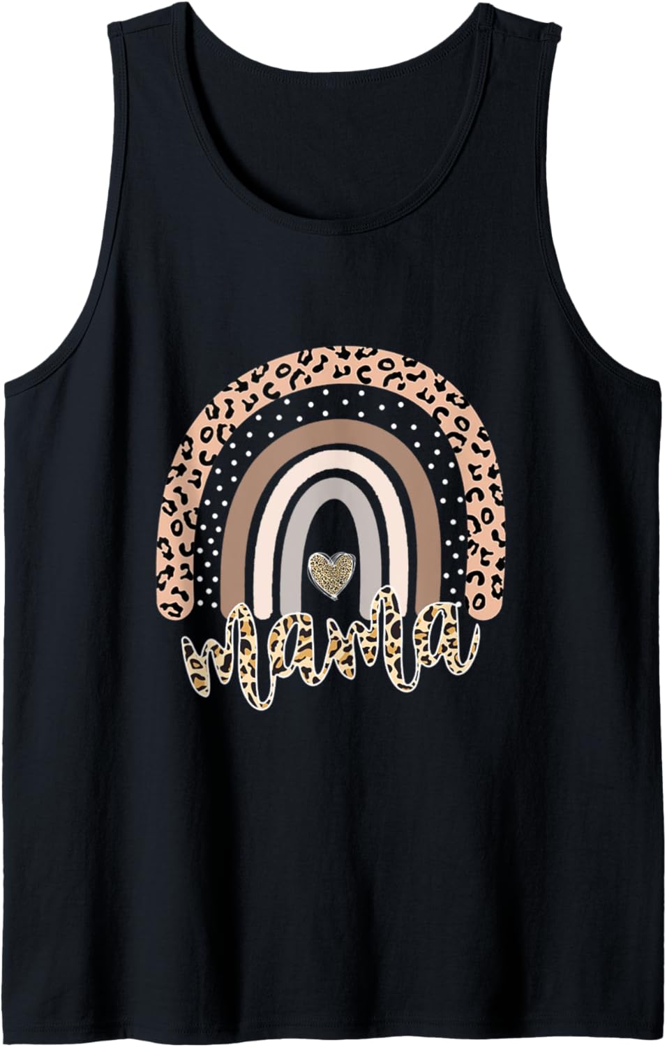 Mama Leopard Rainbow Cheetah Print Mommy Mother s Day Tank Top Tank Top Trending US Best Seller Look