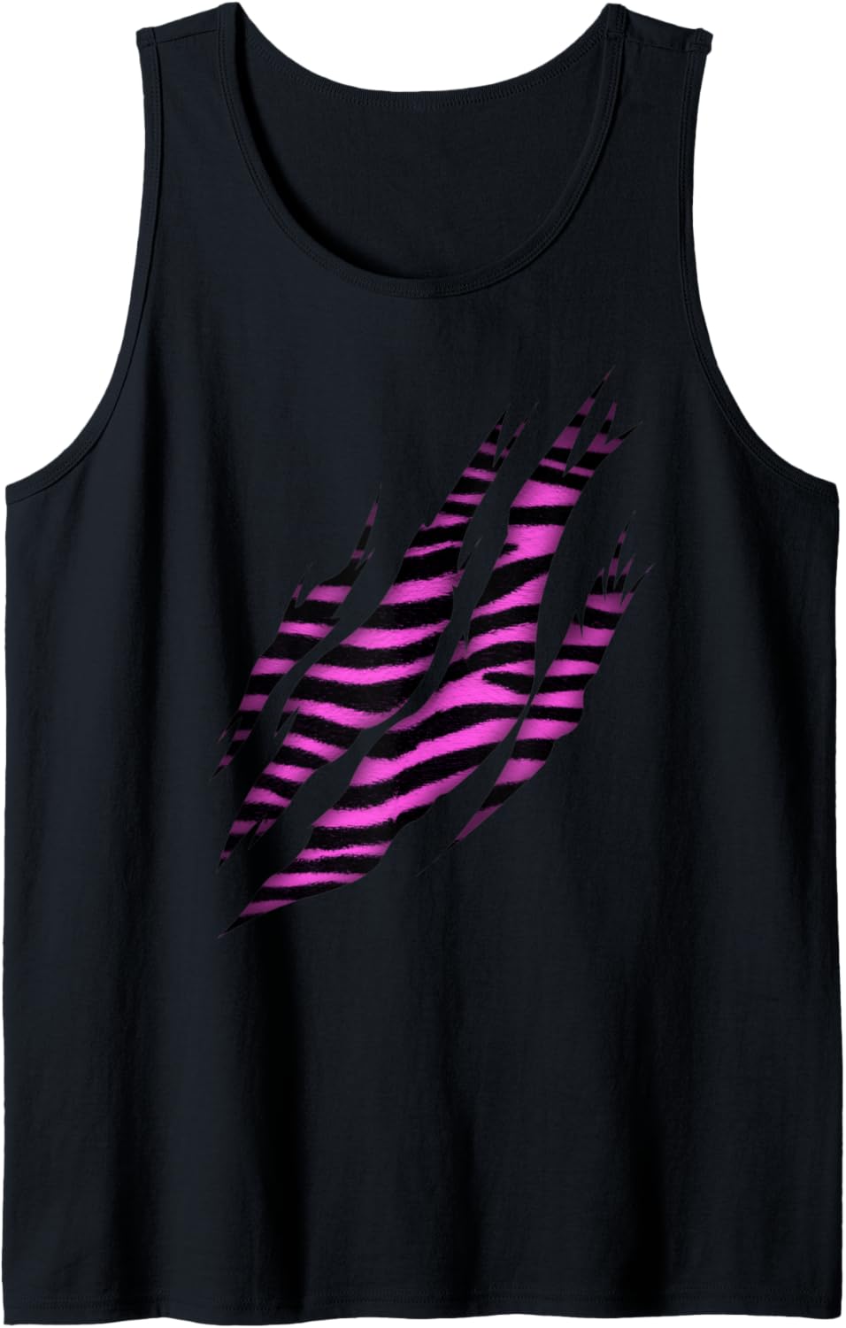 Zebra Skin Print Torn Claw Tank Top Tank Top Premium Print Hot Right Now