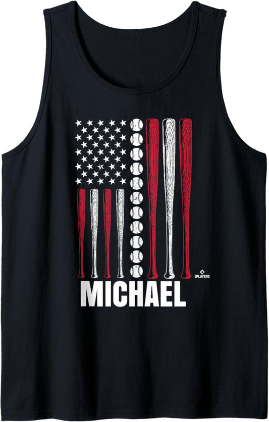 Baseball American Flag Michael Turconi Prospect Baseball Fan Tank Top Tank Top | US Best Seller