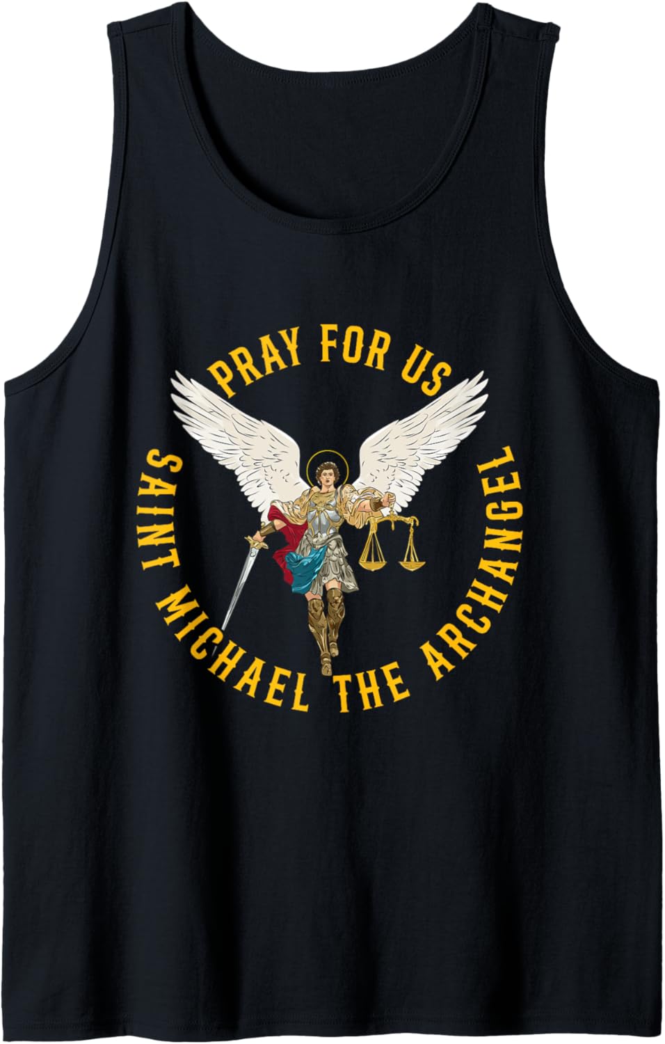 Pray for us Saint Michael the archangel Tank Top Tank Top | Perfect Gift Idea