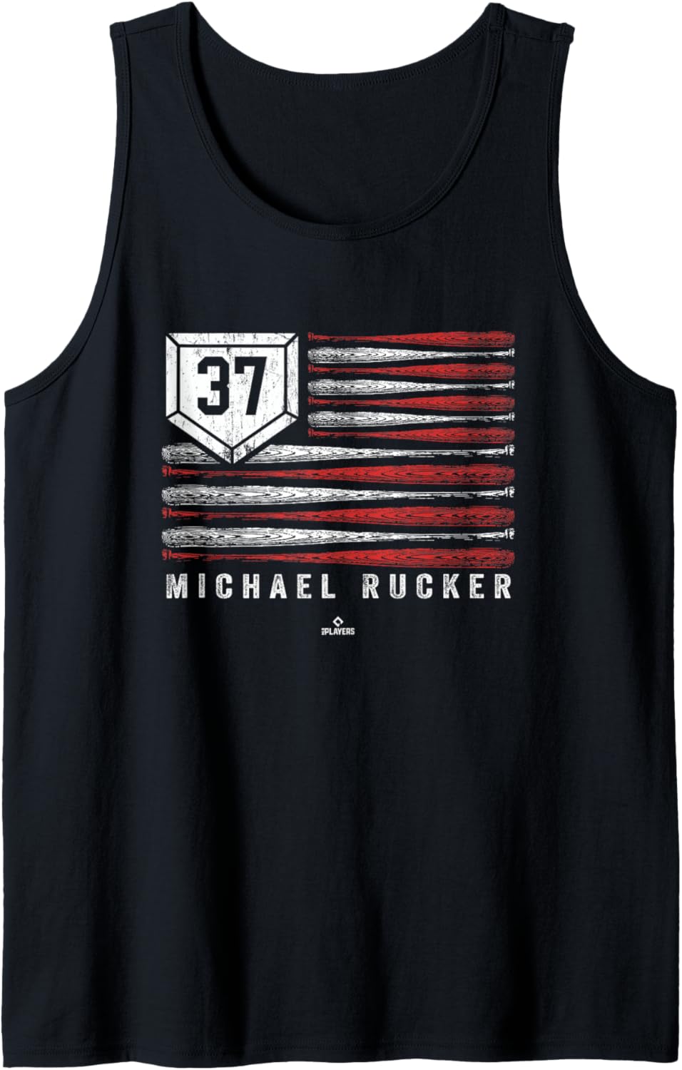 Vintage US Flag Baseball Stripes Michael Rucker Chicago Tank Top Tank Top | Trending 2025