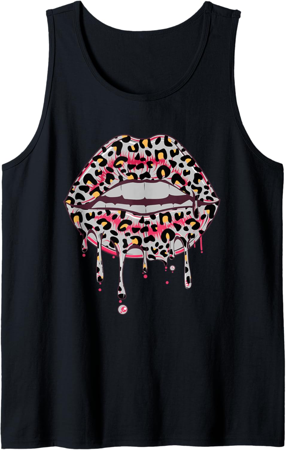 Leopard Lips Cheetah Ruby Pink Gift Tank Top Tank Top Comfort Fit Hot Right Now