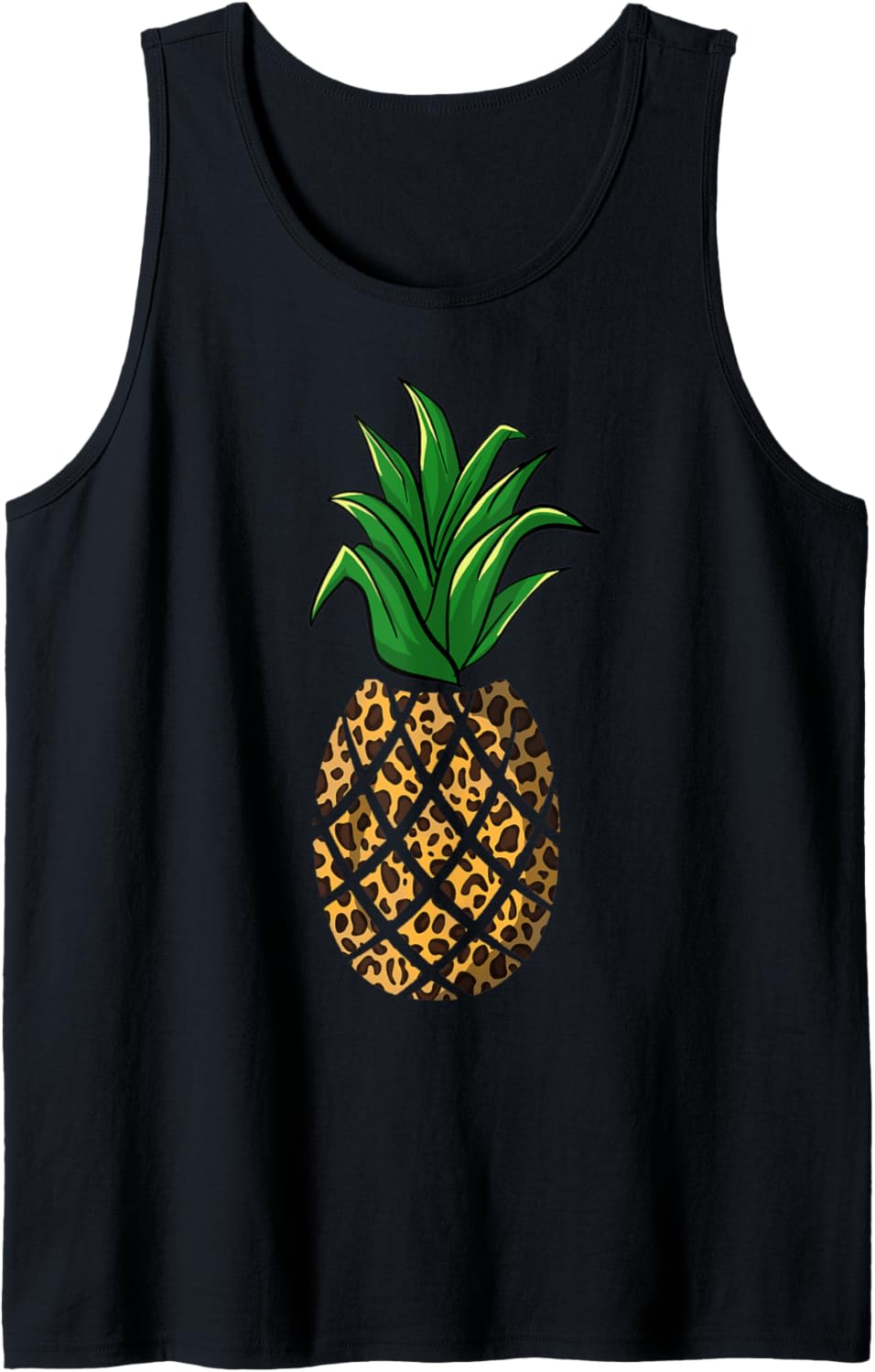 Funny Leopard Print Pineapple Gift Cute Tropical Plant Fan Tank Top Tank Top Premium Print Fan Favorite