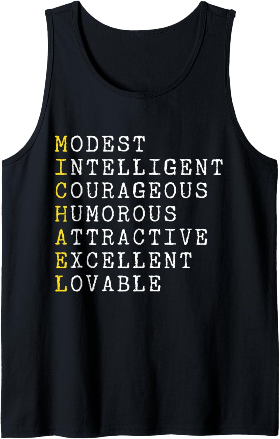 Michael Personalized, Michael Name, Boy Man Michael Tank Top Tank Top | Everyday Casual Wear