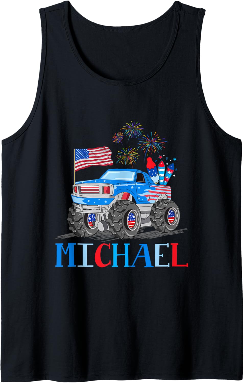 Patriotic Flag Pride USA 4th of July Michael Tank Top Tank Top | US Best Seller