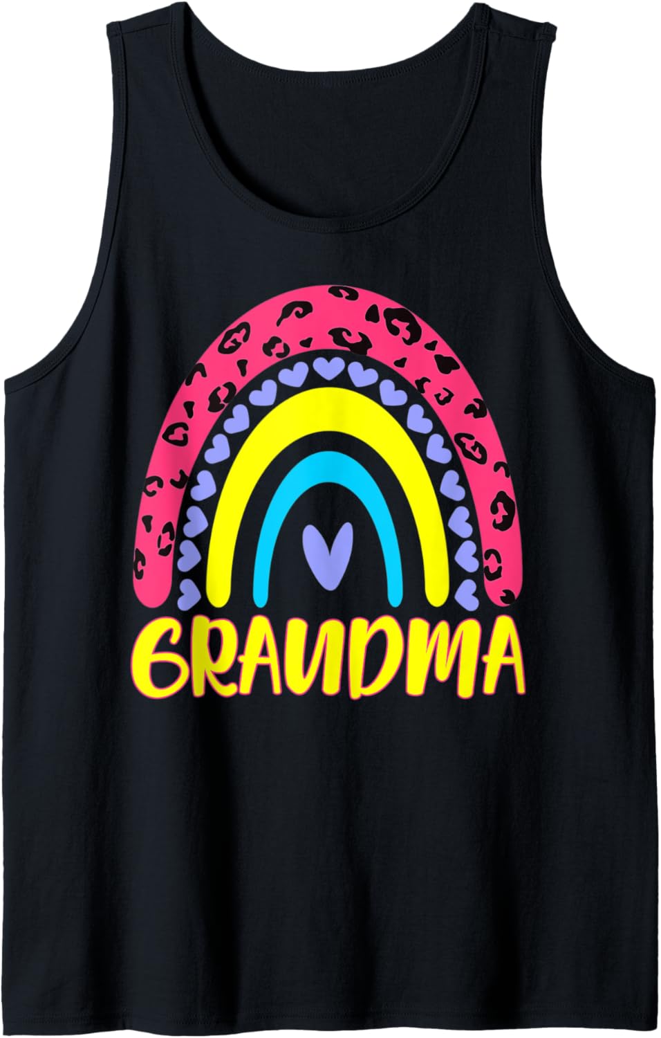 Leopard Rainbow Cheetah Print Grandma Graphic Grandma Life Tank Top Tank Top Viral TikTok Find Hot Right Now