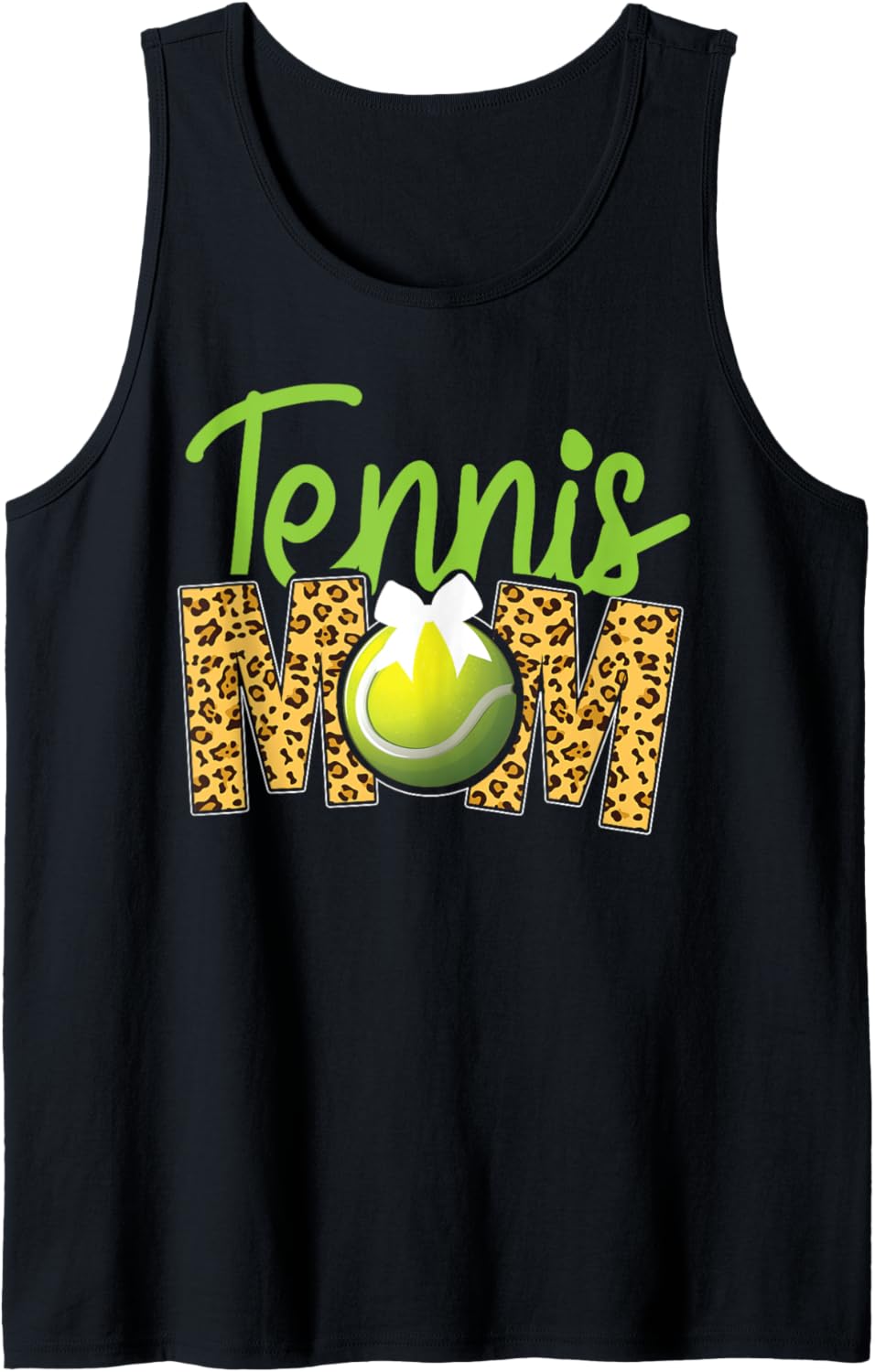 Funny Tennis Player Racket Mom Leopard Cheetah Tennis Mom Tank Top Tank Top Viral TikTok Find US Top Pick