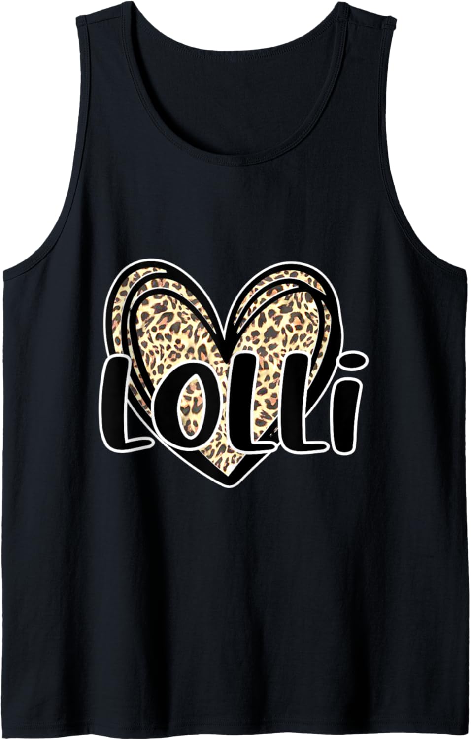 Cute Lolli Women s Leopard Cheetah Print Heart Grandmother Tank Top Tank Top High Search Demand Fan Favorite