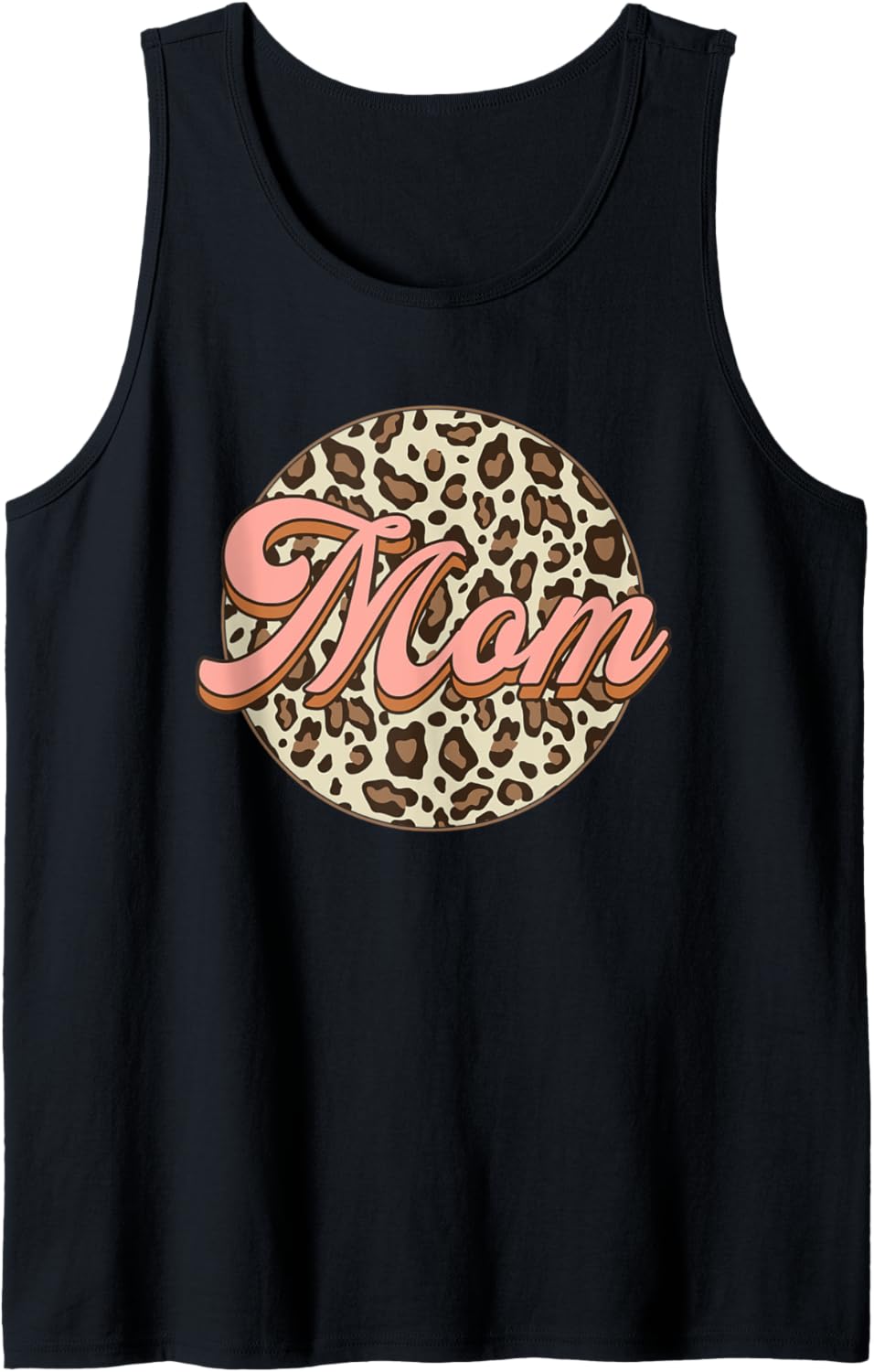 Mom Circle Leopard Print Matching Family Retro Mothers Day Tank Top Tank Top Trending US US Top Pick