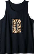 Cheetah Print Letter D Inittial Letter D Leopard Tank Top Tank Top High Search Demand Gift Ready