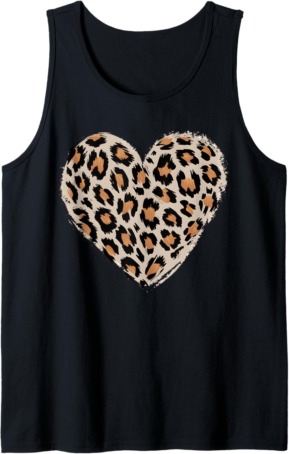 Cheetah Leopard Heart girls animal cool Print Tank Top Tank Top Trending US Everyday Wear