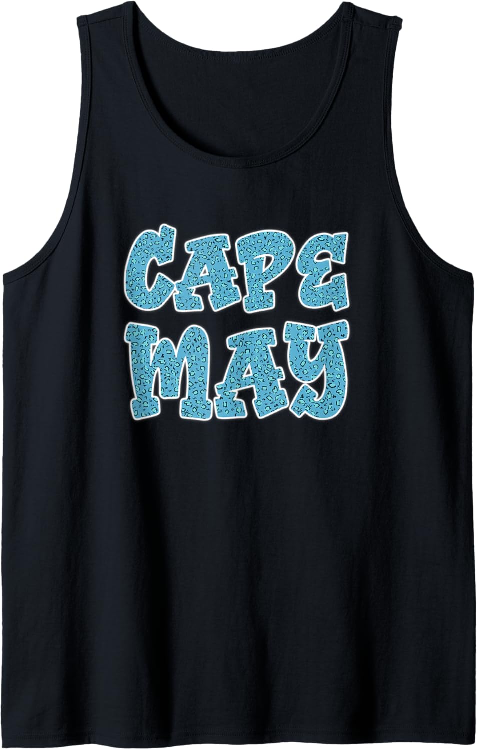 Cape May Blue Leopard Cheetah Jaguar Animal Print Pattern Tank Top Tank Top Viral TikTok Find Fan Favorite