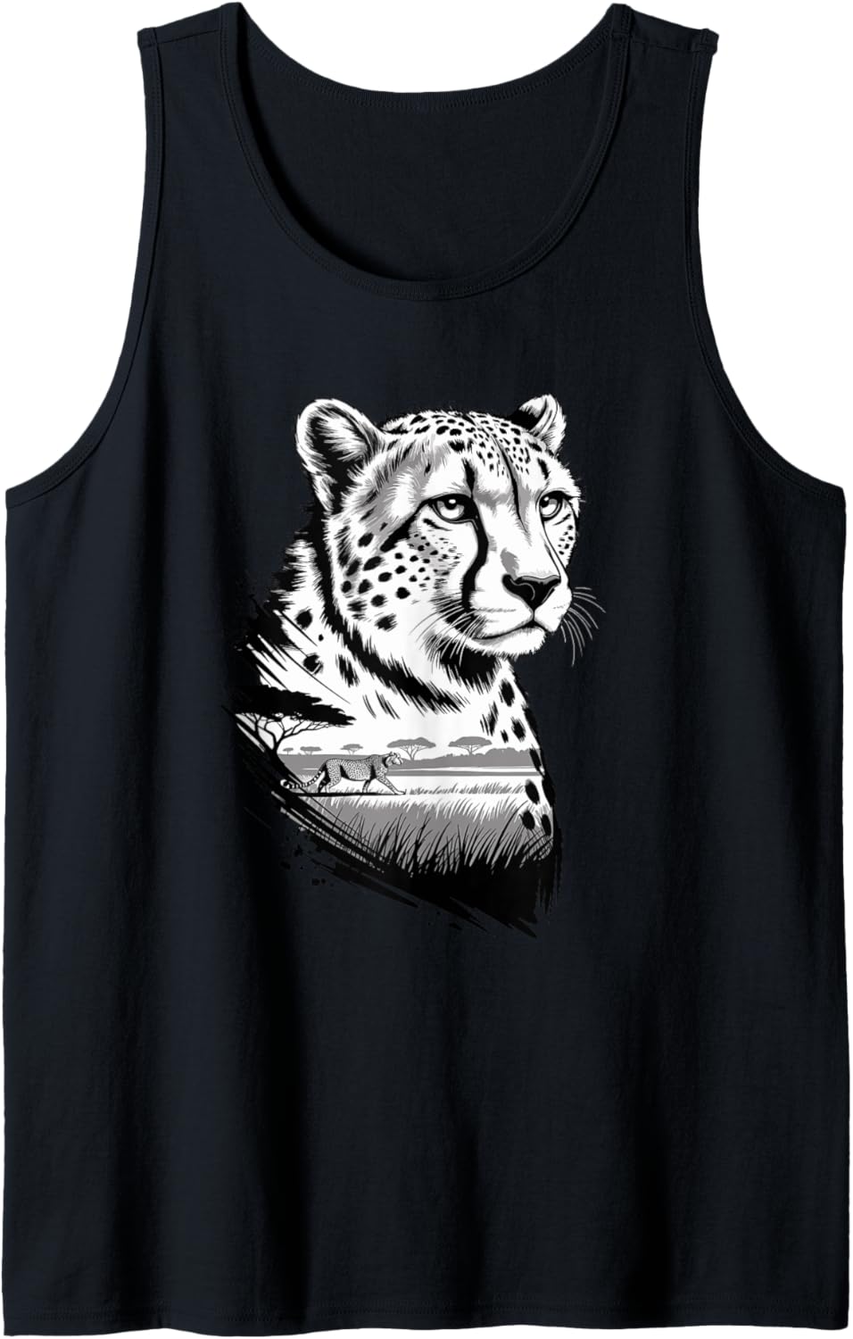 Pastel Paint Art Cheetah Cheetahs Tank Top Tank Top Streetwear Style Gift Ready