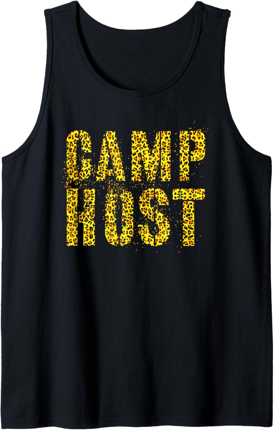 CAMP HOST Leopard Print Summer Staff Counselor Cousin Crew Tank Top Tank Top Premium Print Gift Ready