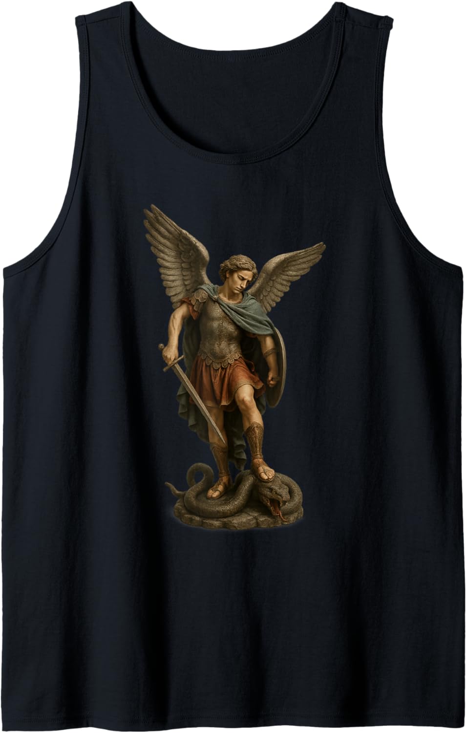 Saint Michael The Archangel Defeating Satan - Catholic Tank Top Tank Top | US Best Seller