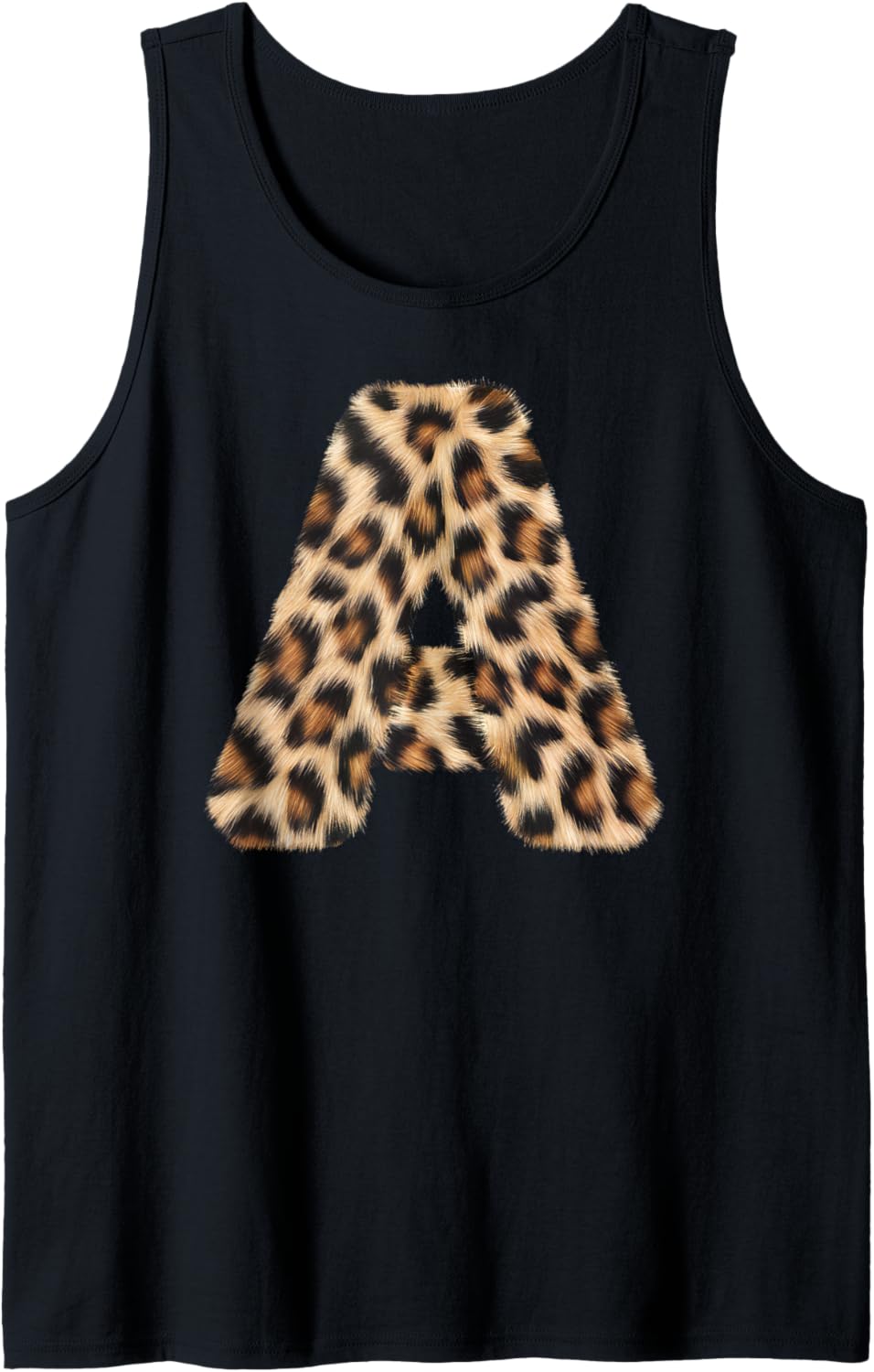 Letter A Cheetah Leopard Initial Print Name Zebra Matching Tank Top Tank Top Premium Print Best Seller Look