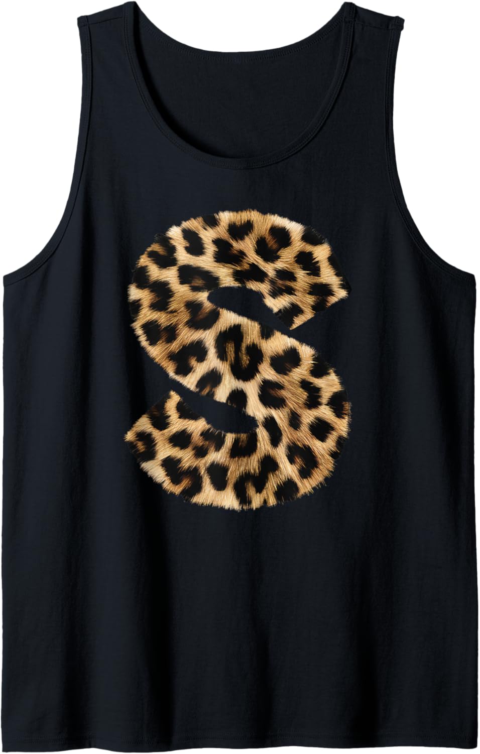 Letter S Cheetah Leopard Initial Print Name Zebra Matching Tank Top Tank Top High Search Demand US Top Pick