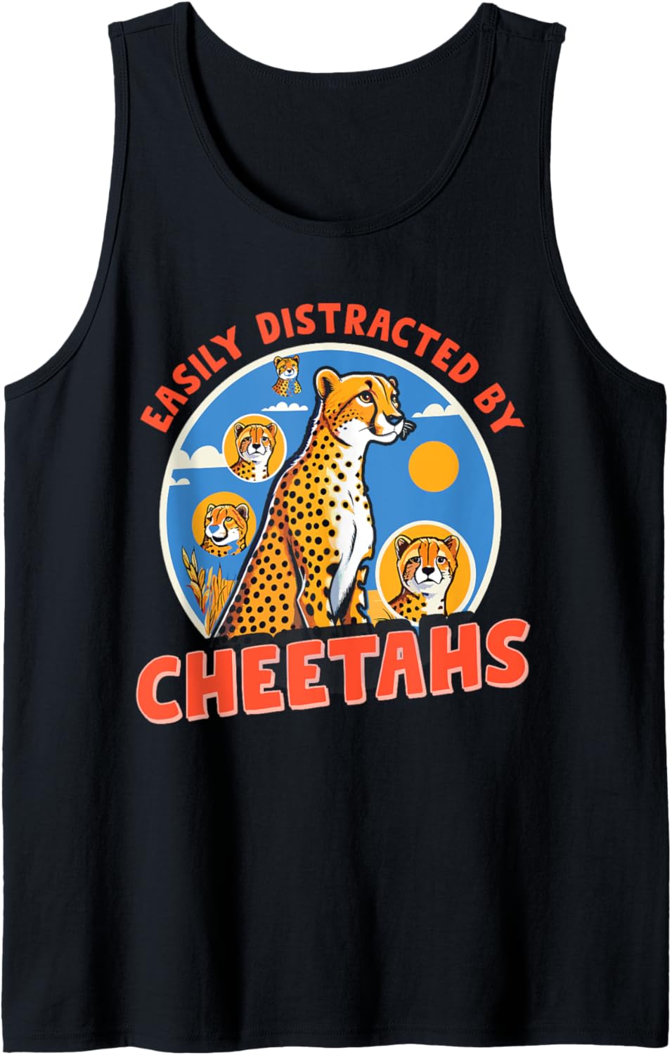 Cheetah Lover Wild Cat Wildlife Leopard Cheetah Tank Top Tank Top High Search Demand Gift Ready