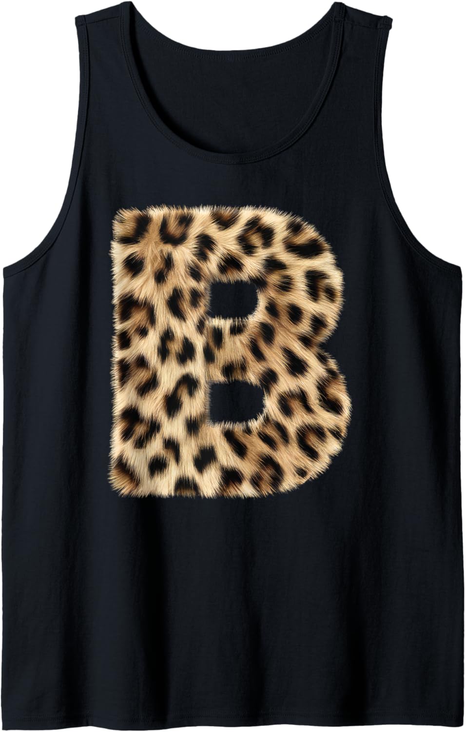 Letter B Cheetah Leopard Initial Print Name Zebra Matching Tank Top Tank Top Trending US Everyday Wear