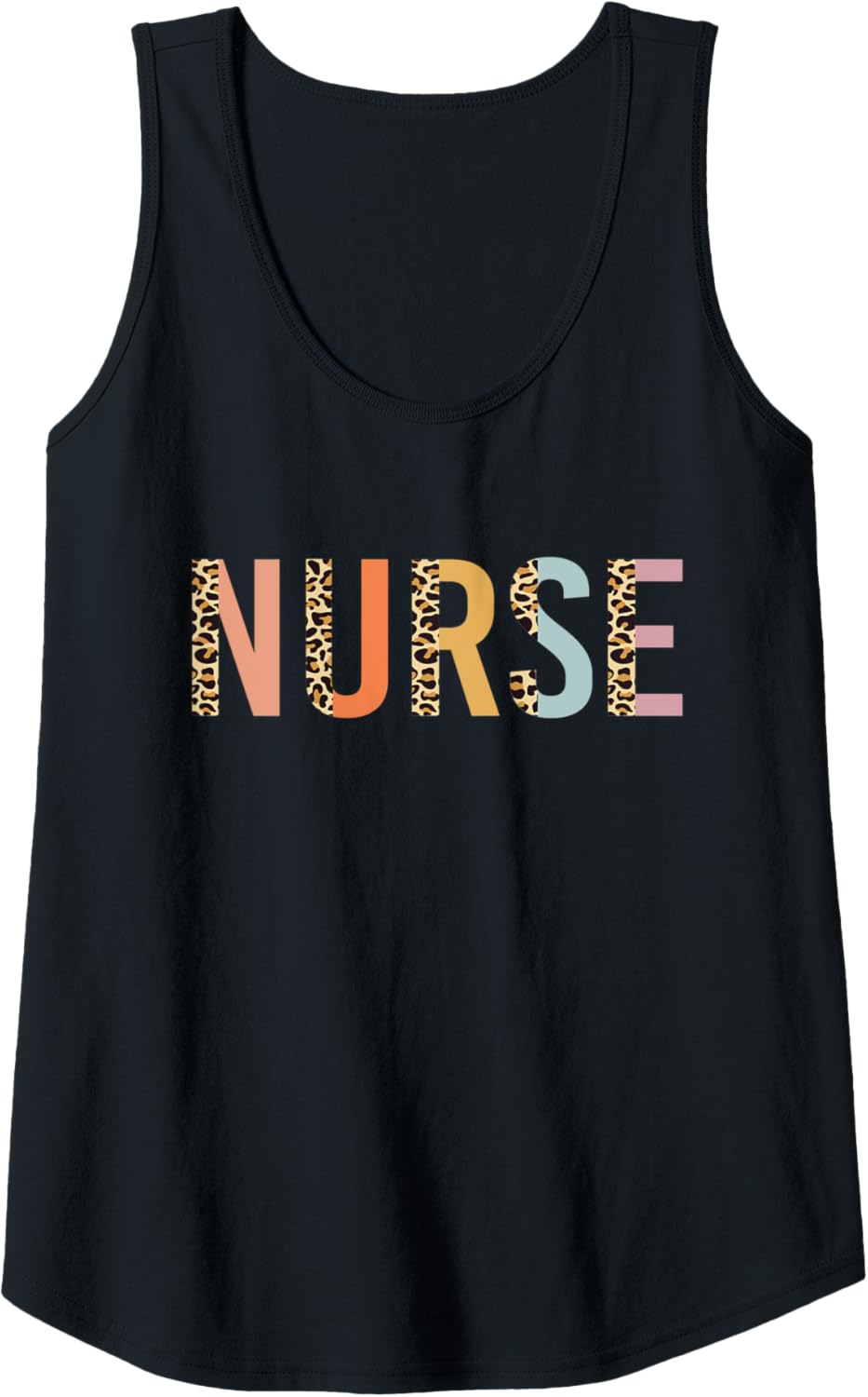 Womens Nurse Leopard Print Nursing School Women Cute Tank Top Tank Top Comfort Fit Fan Favorite