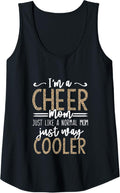 Womens Funny Cheerleading Mother Leopard Cheetah Print Cheer Mom Tank Top Tank Top Streetwear Style Fan Favorite