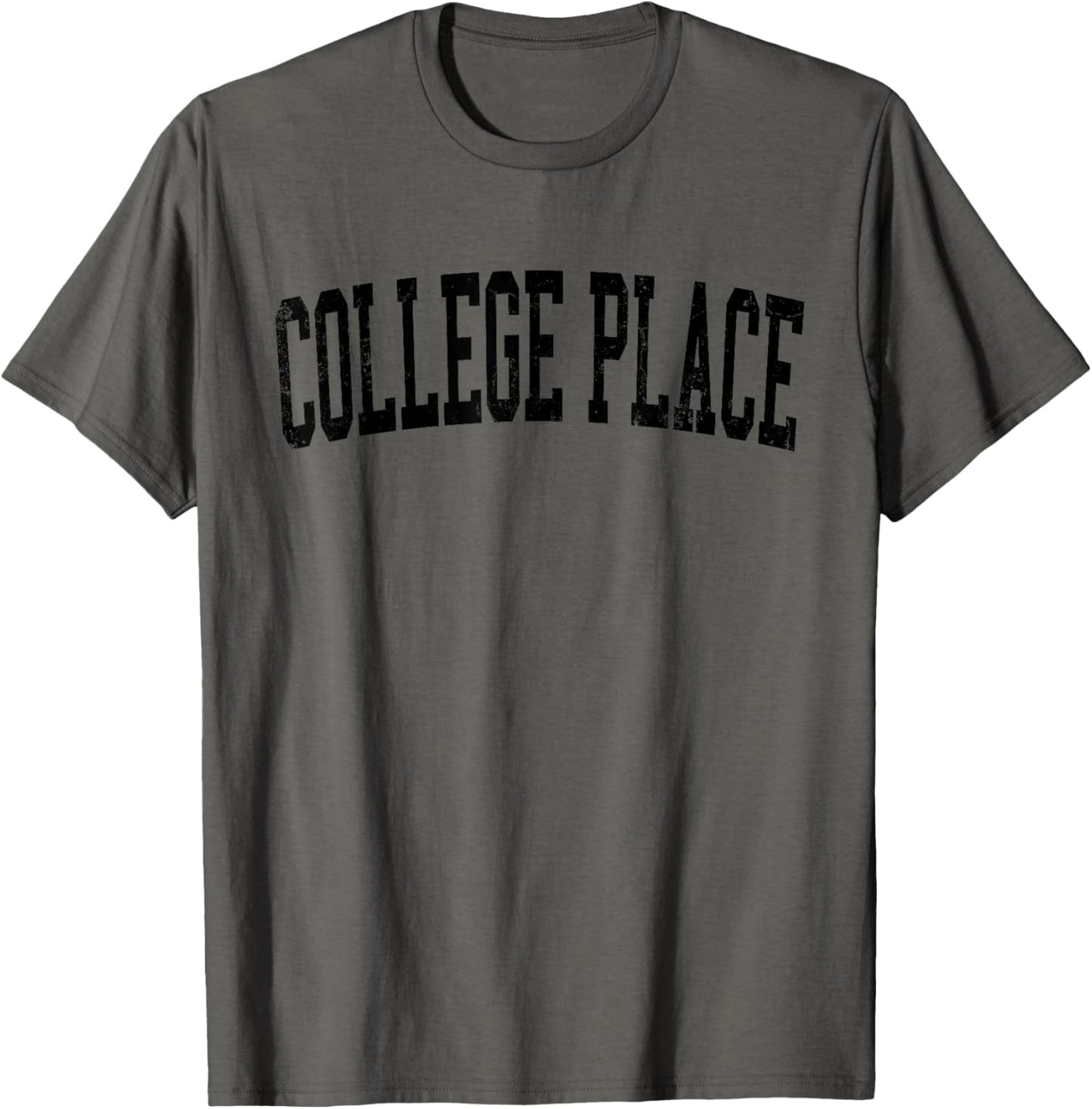 Vintage College Place WA Distressed Black Varsity Style Apparel | Top Conversion Title | High CTR Boost