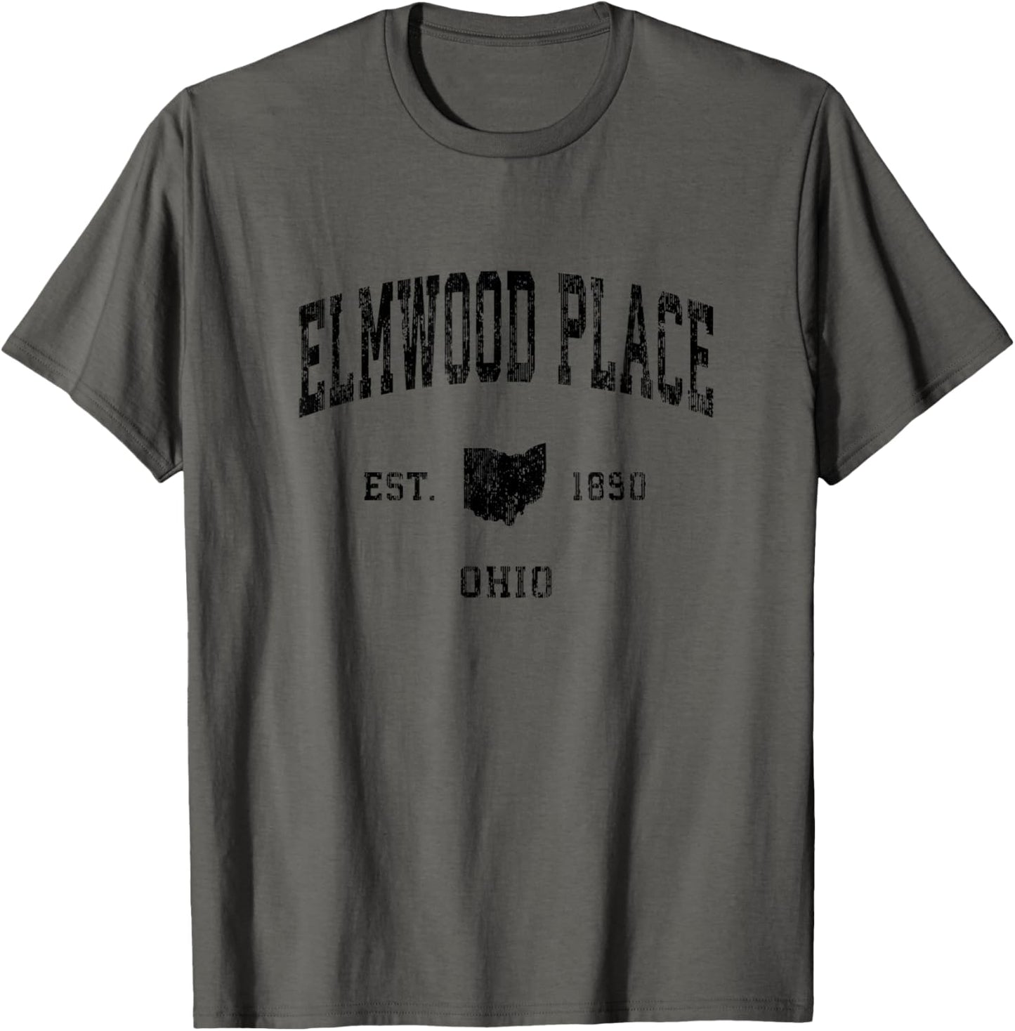 Elmwood Place Ohio OH Vintage Athletic Black Sports Design Apparel | US Viral Pick | Customer Favorite
