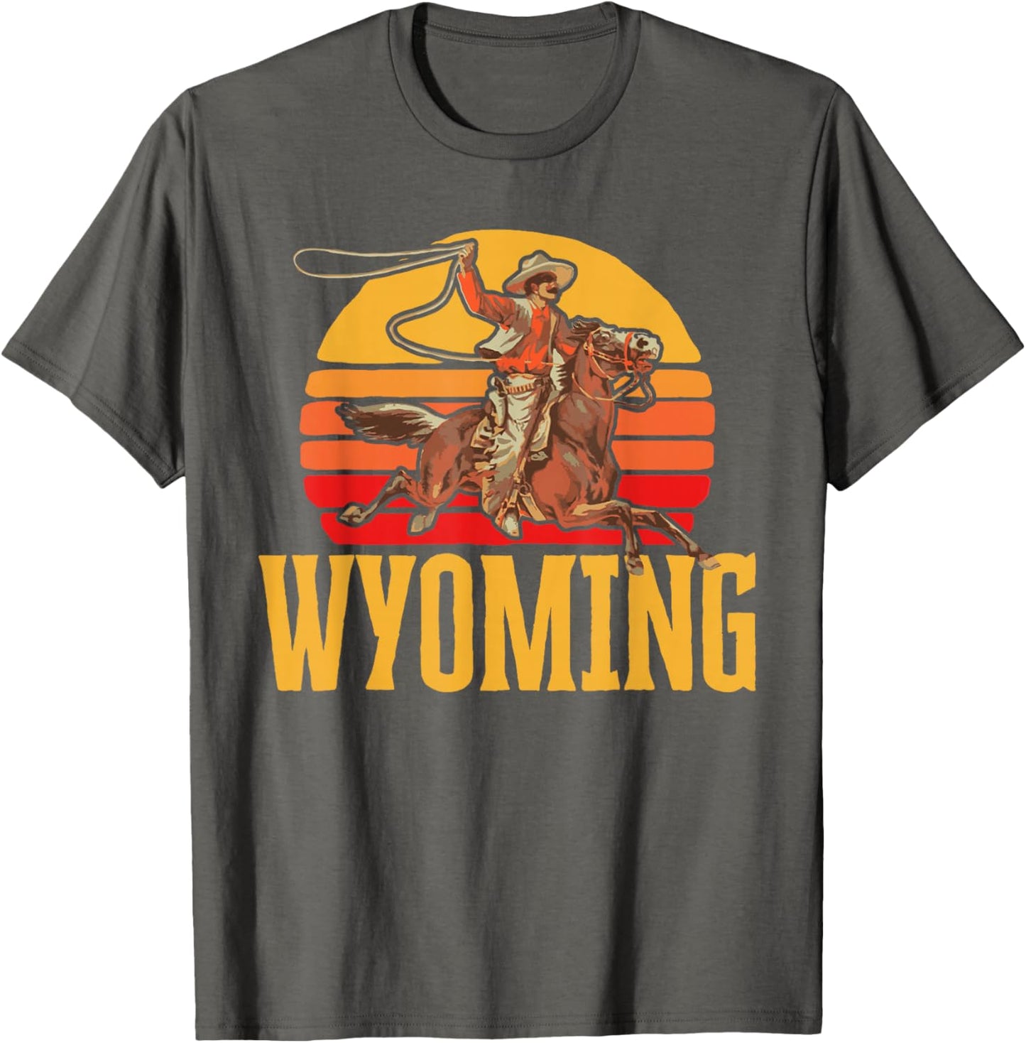Out West Supply Co. Western Threads Wyoming Retro Roping Cowboy Vintage Graphic Apparel | Premium Quality | Best Sell...
