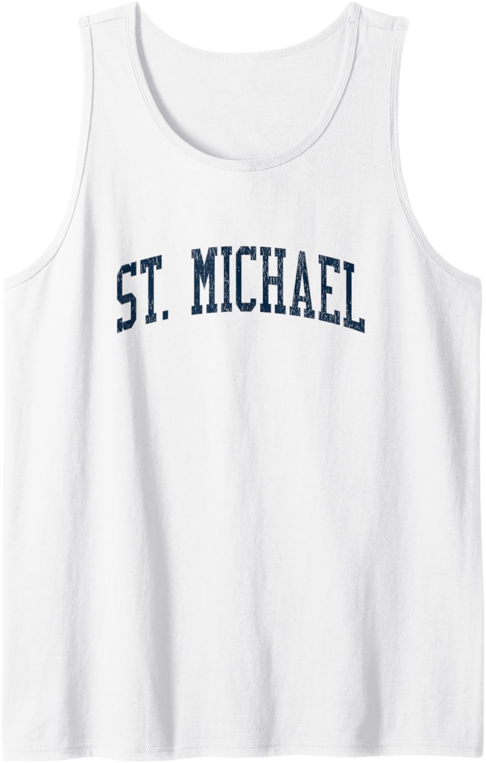 St. Michael AK Vintage Athletic Sports JSN2 Navy Print Tank Top Tank Top | Premium Quality