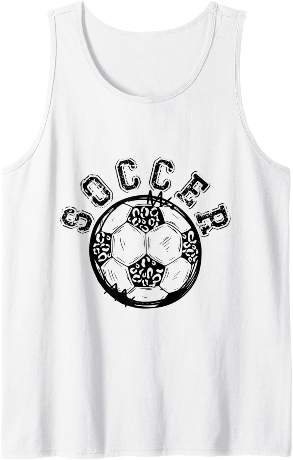 Soccer Leopard Cheetah Print Retro Trendy Cute Tank Top Tank Top Viral TikTok Find Best Seller Look