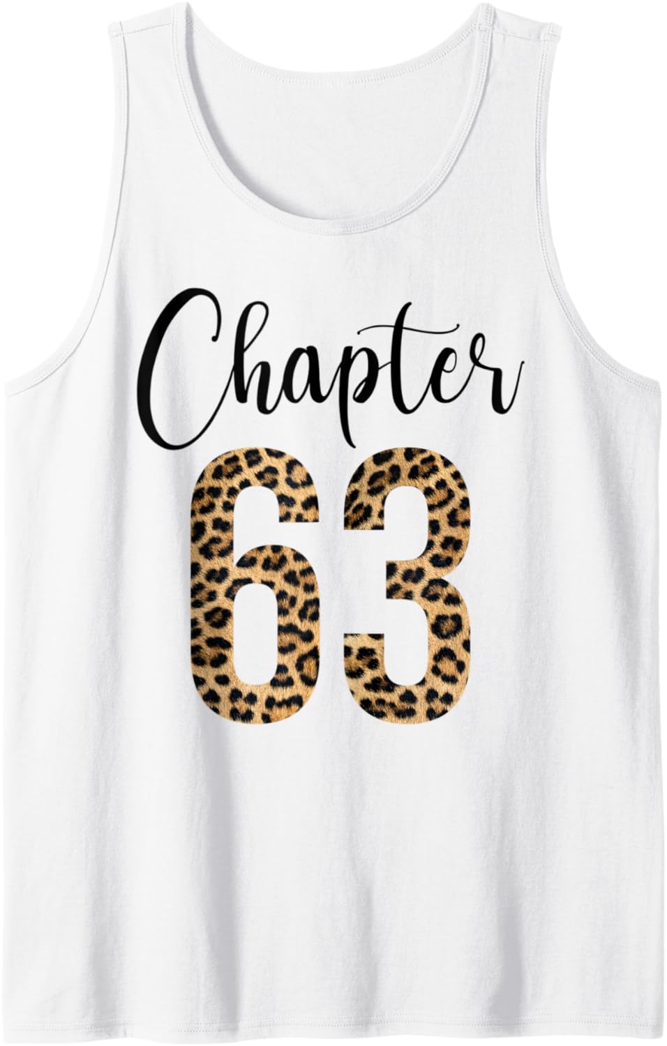 63 Year Birthday Party Leopard Print 63rd Birthday Crew Tank Top Tank Top Streetwear Style Gift Ready