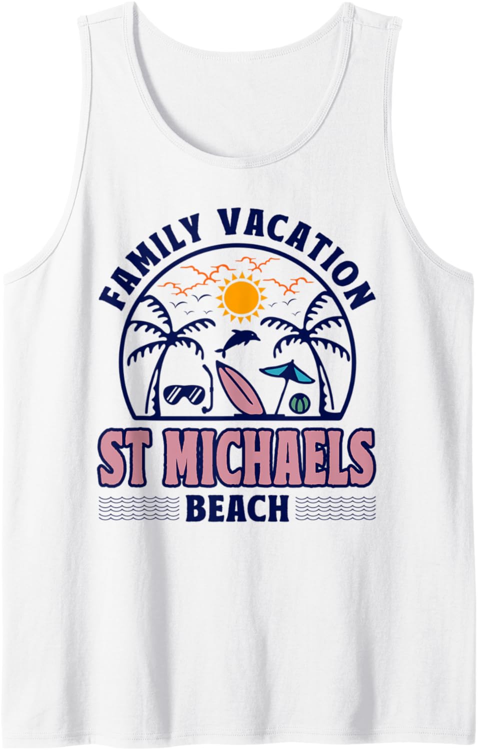 Maryland Family Vacation St Michaels Beach Tank Top Tank Top | US Best Seller
