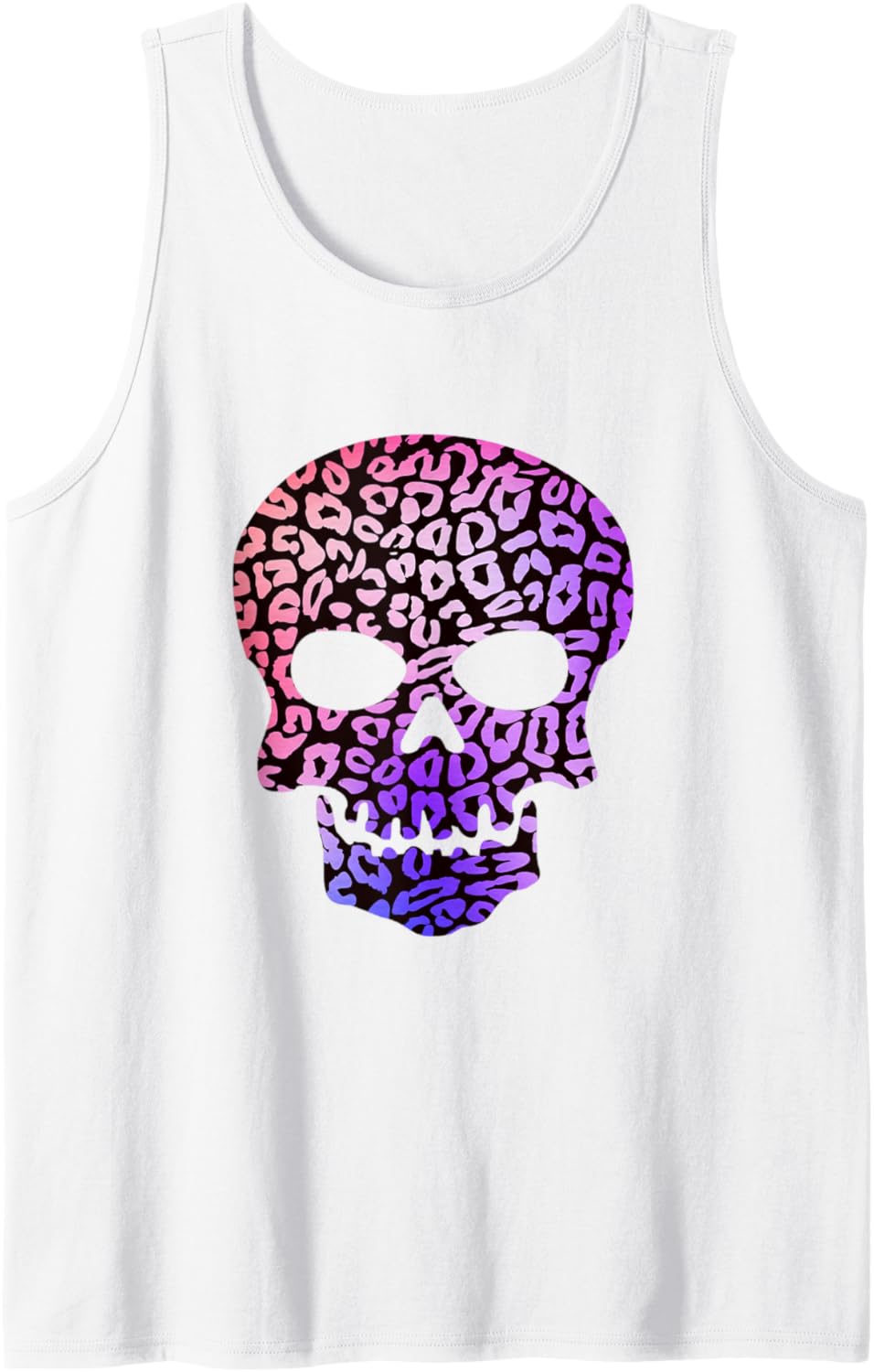 Leopard Cheetah Animal Print Funky Purple Pink Skull Tank Top Tank Top Viral TikTok Find Best Seller Look