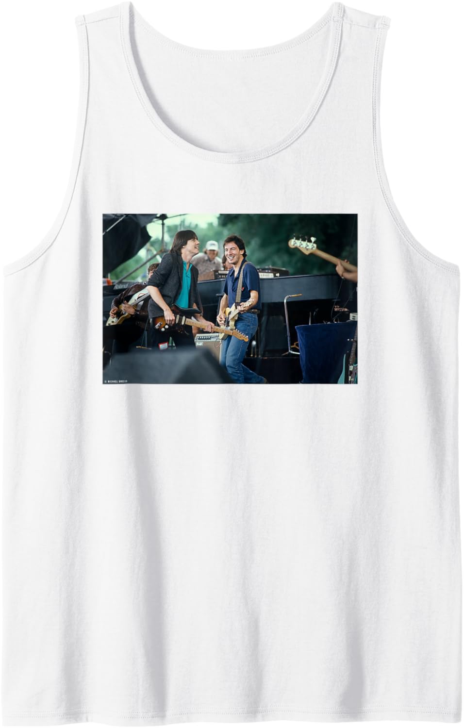Bruce Springstein & Jackson Browne Live by Michael Grecco Tank Top Tank Top | Premium Quality