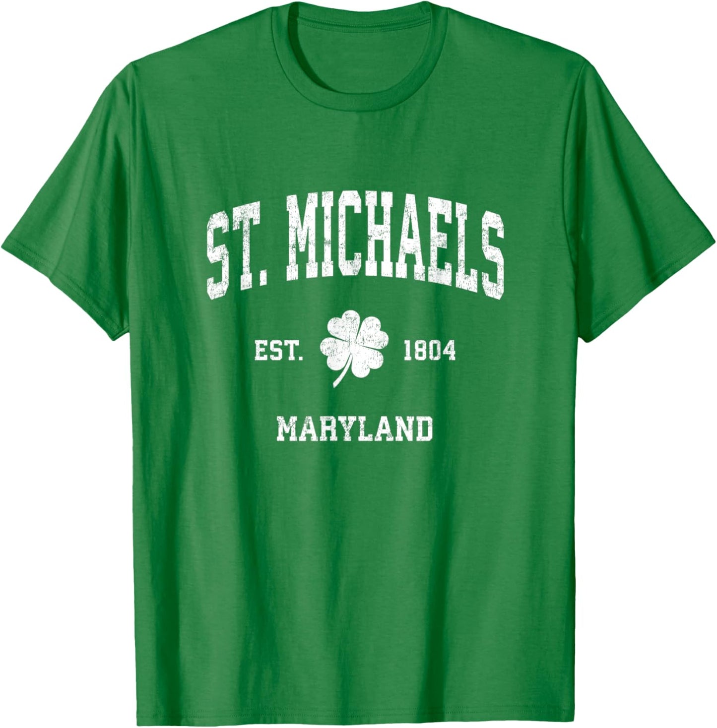 St. Michaels Maryland Vintage Shamrock Sports Apparel | Viral Streetwear Style