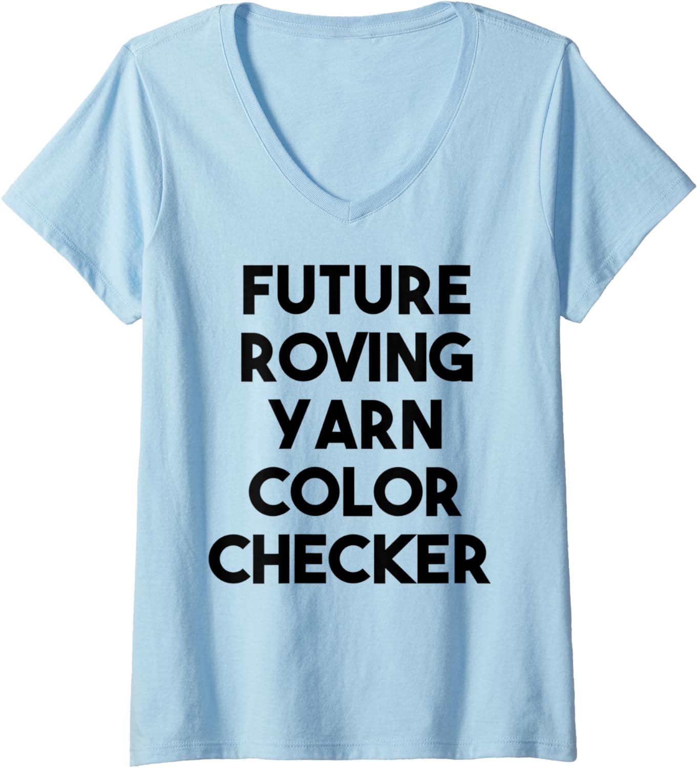 Womens Future Roving Yarn Color Checker V-Neck Yarn Supply | Trending 2025 | High CTR Title