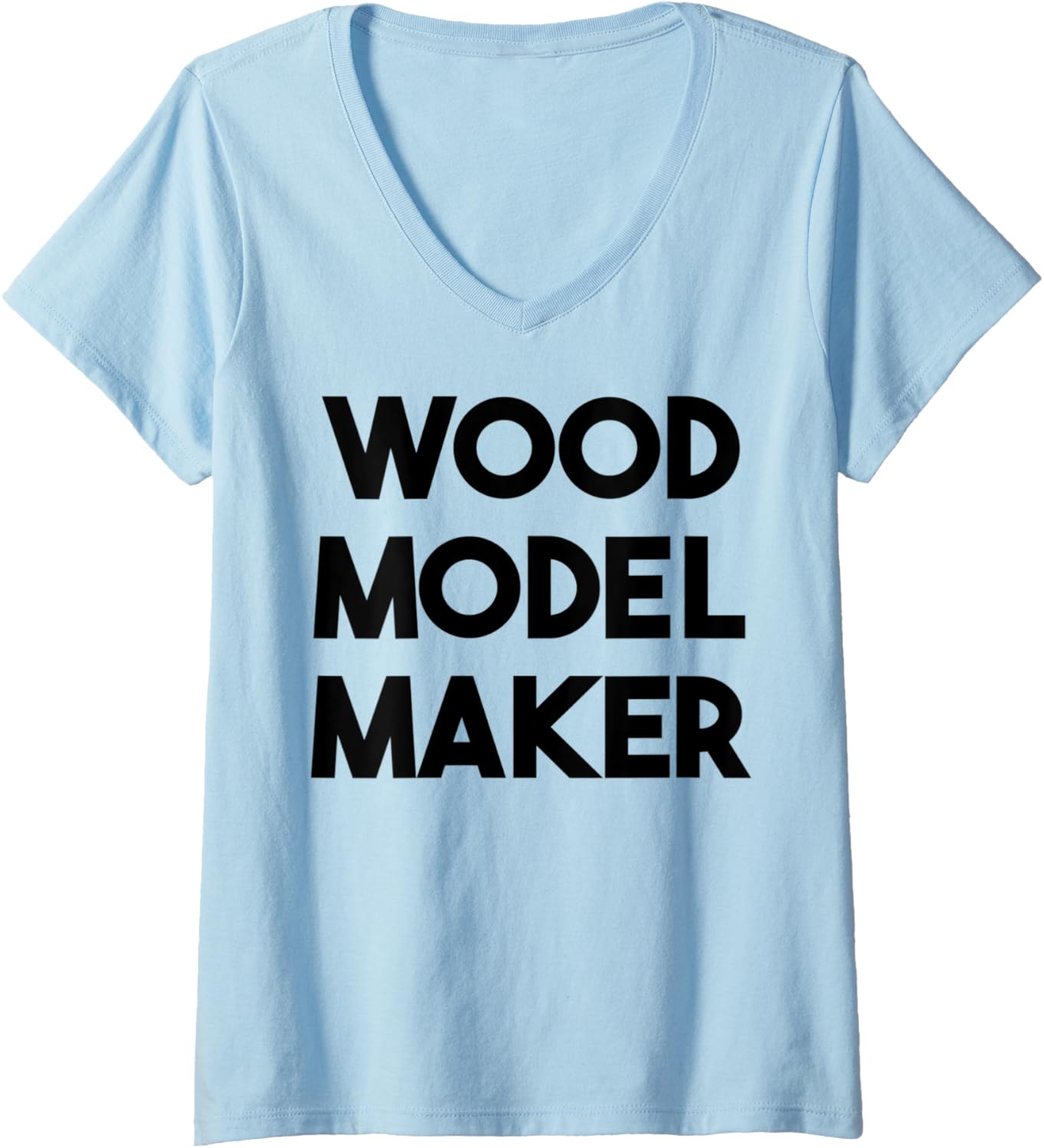 Womens Wood Model Maker V-Neck Apparel | Trending 2025 | Aesthetic Fit