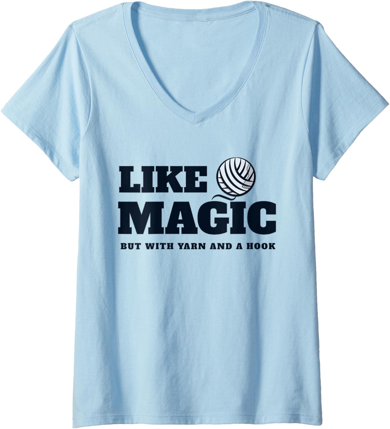 Womens Crocheting it u2019s like magic, but with yarn and a hook. V-Neck Yarn Supply | Premium Quality | Customer Fav...