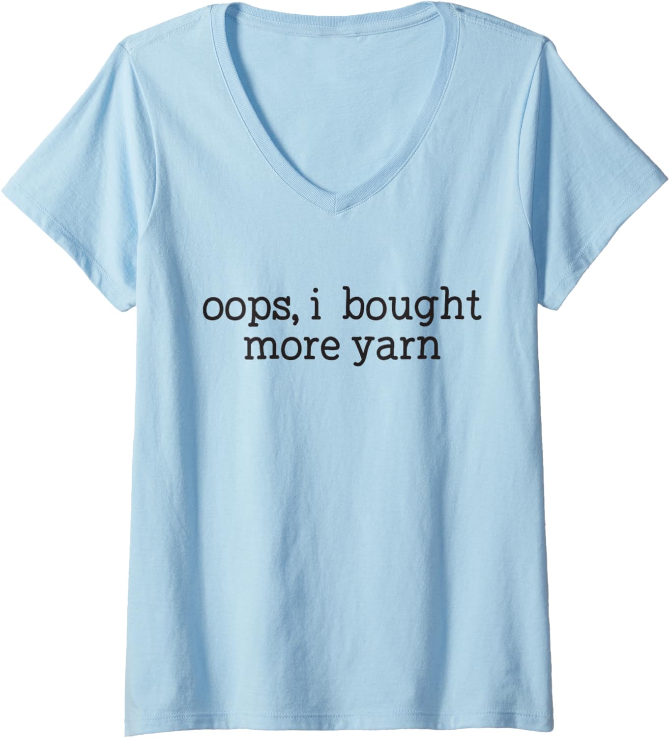 Womens Oops I Bought More Yarn Funny Crochet Knitting Yarn Lover V-Neck Yarn Supply | High Search Volume | Best Selle...