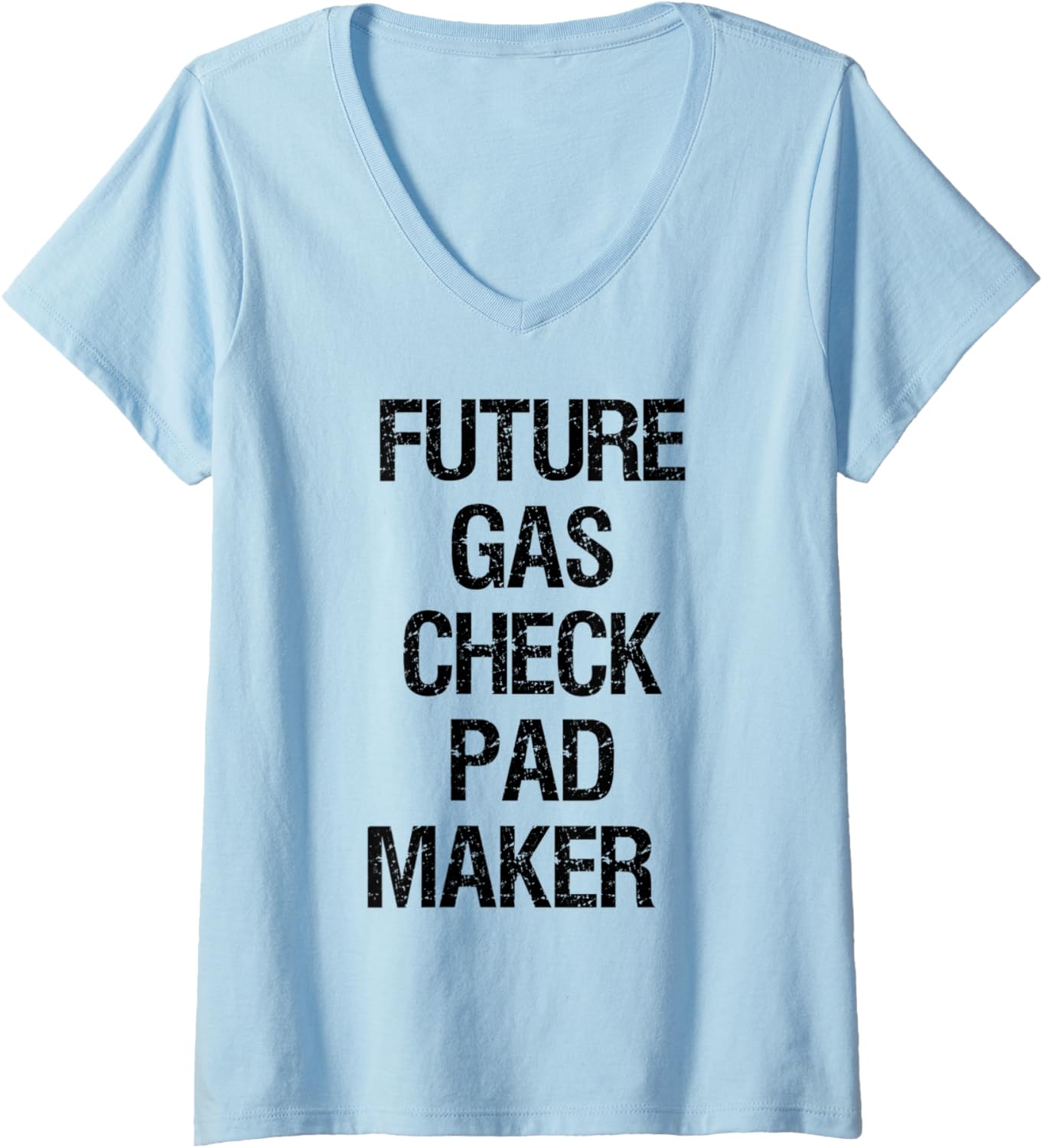 Womens Future Gas Check Pad Maker V-Neck Apparel | Premium Quality | Aesthetic Fit