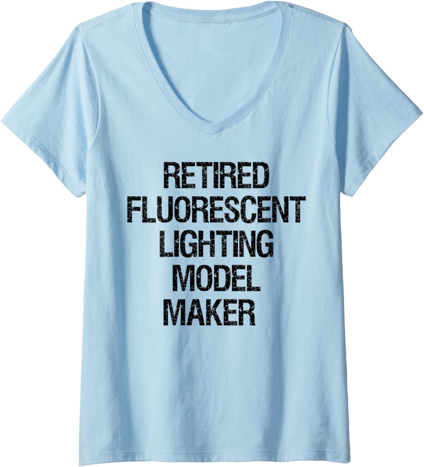 Womens Retired Fluorescent Lighting Model Maker V-Neck Apparel | High Search Volume | Aesthetic Fit