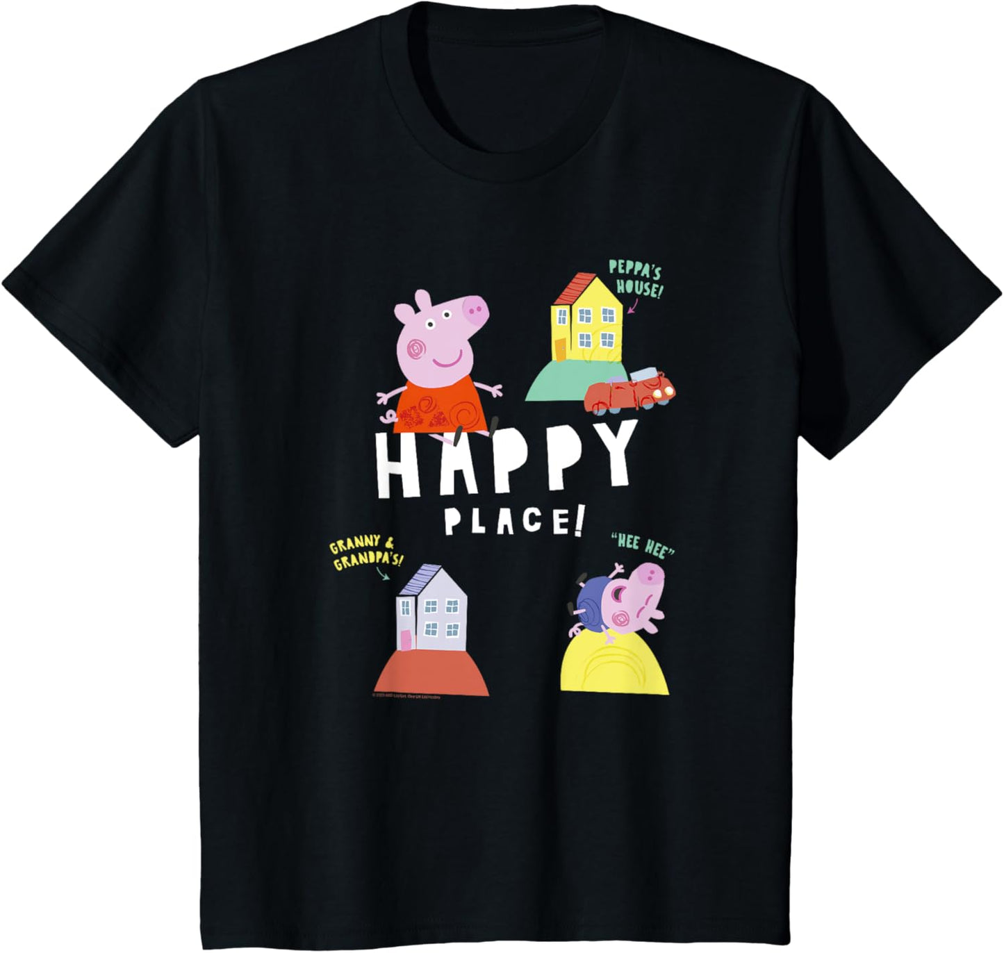 Kids Peppa Pig Happy Place! Locations Collage Group Shot Apparel | Top Conversion Title | High CTR Boost