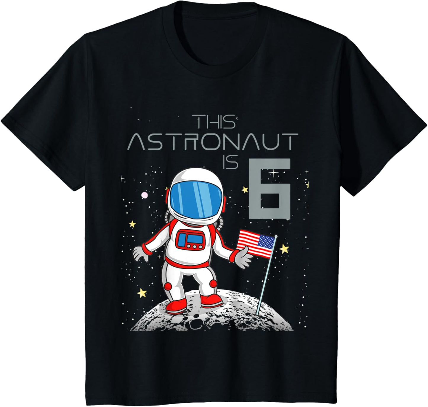 Kids 6th Birthday Astronaut Shirt Boys Gift 6 Year Old Space Geek T-Shirt | Google Shopping Optimized | Top Rated Comfort