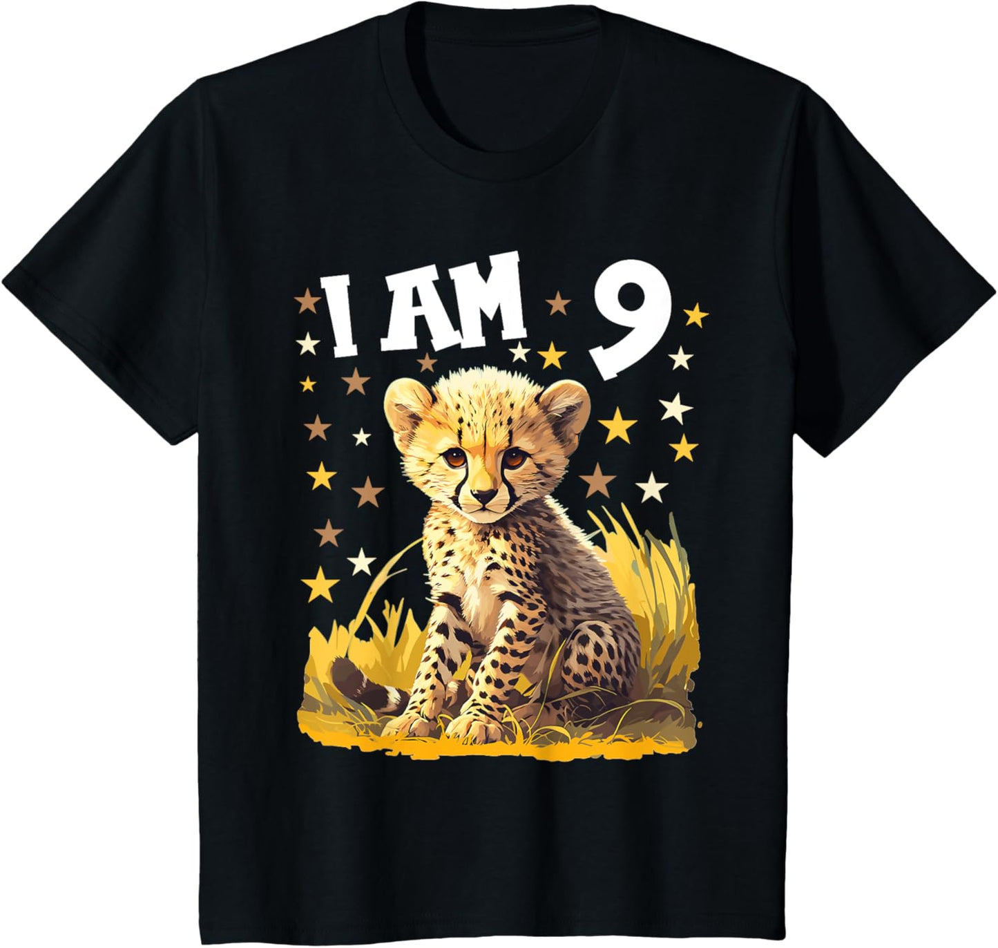 9 Years old 9 birthday Cheetahs Boy Girl Cheetah Apparel Premium Print Fan Favorite