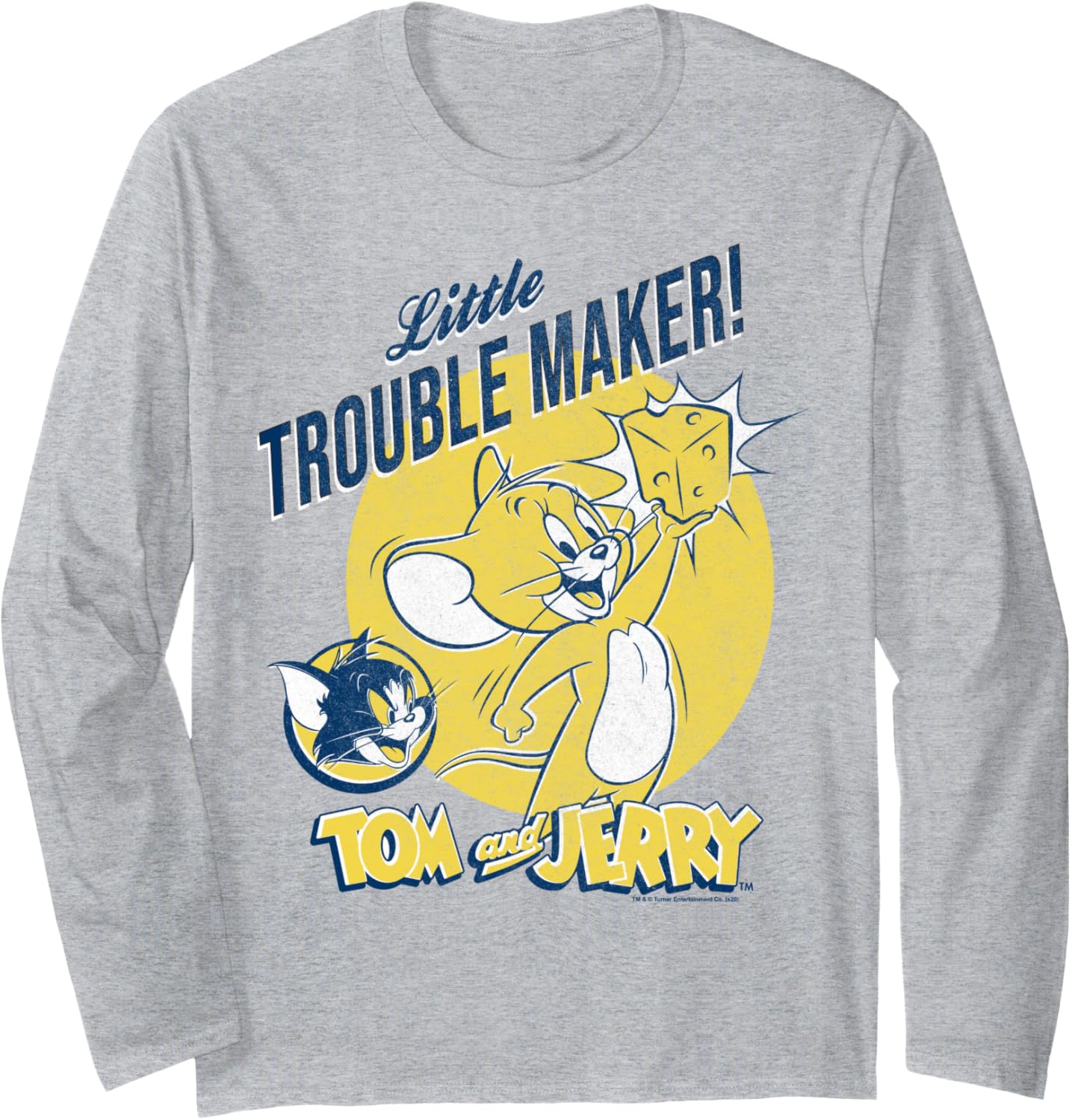 Tom And Jerry Little Trouble Maker Portrait Long Sleeve Apparel | Best Seller Pick | Perfect Gift Idea