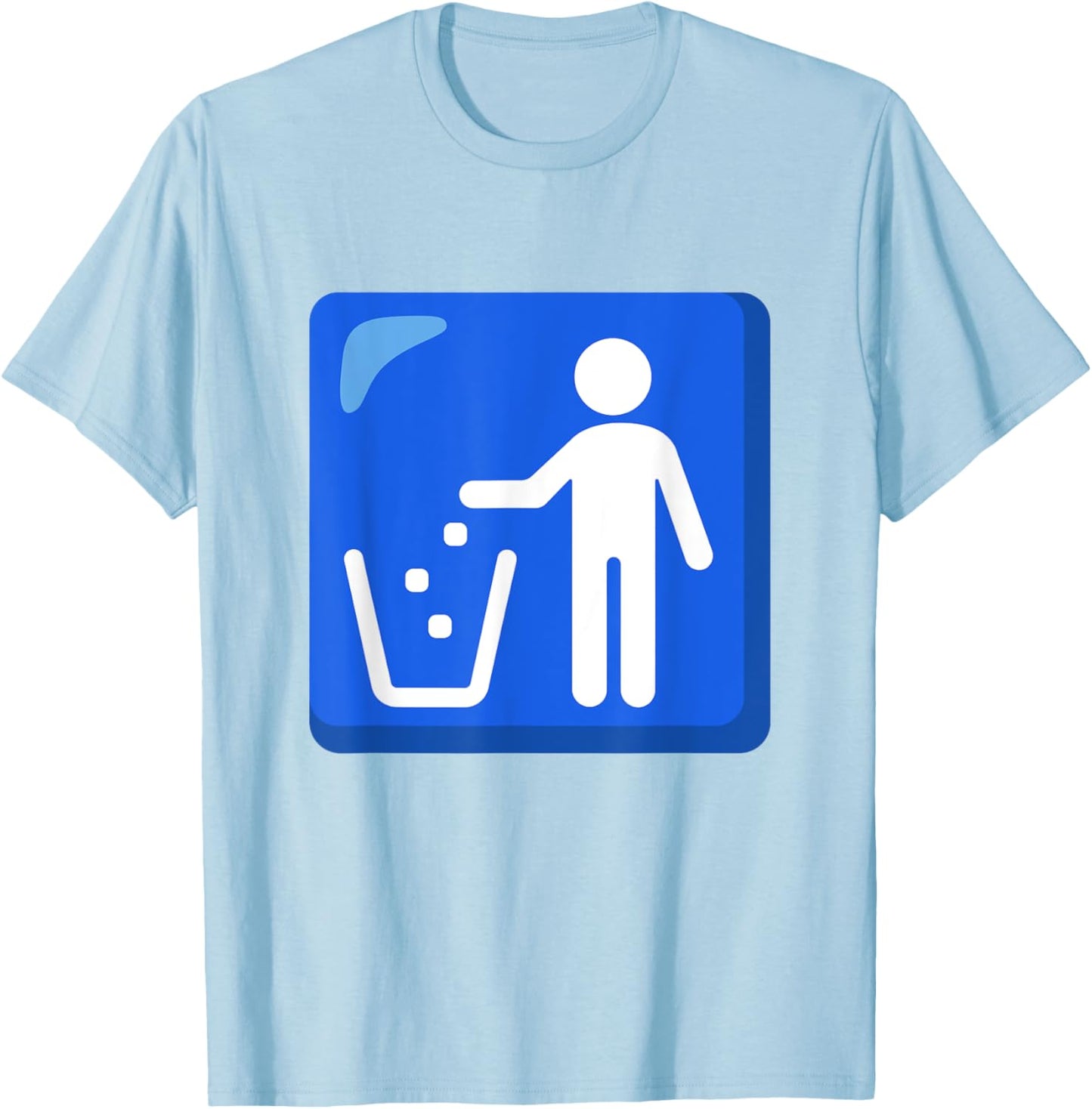 Litter in Bin Sign Put Litter in Its Place Symbol Costume Apparel | US Viral Pick | Daily Wear Essential
