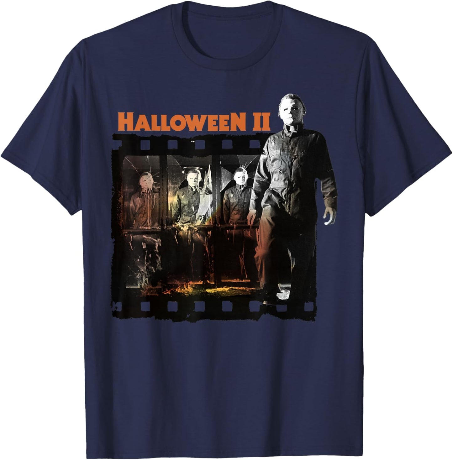 Halloween 2 Michael Myers Film Strip Poster Apparel | Viral Streetwear Style