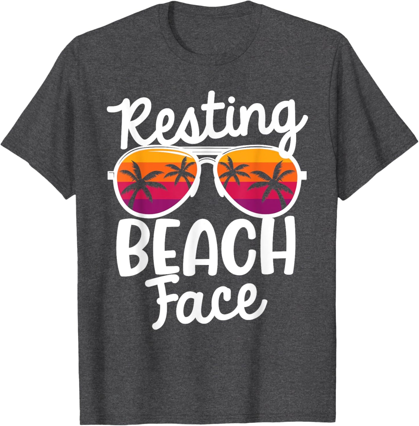 Funny Resting Beach Faces Retro Vintage Girl Vacation Summer Apparel | US Viral Pick | Perfect Gift Choice